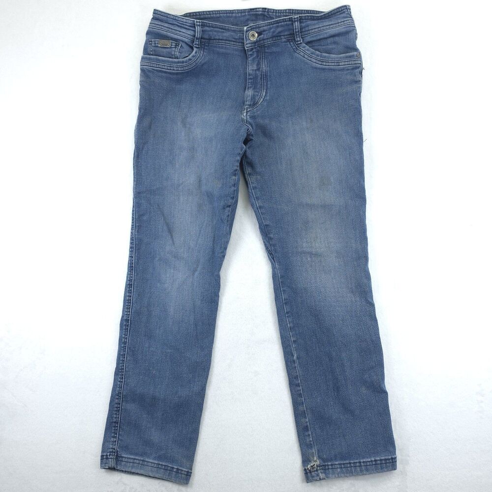 Kuhl Denim Jeans Mens 38x29.5 Blue Tapered Fit Stretch